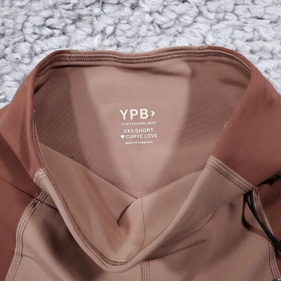 Abercrombie XXS Short YPB sculptLUX Curve Love 7/8 Length Leggings Colorblock - Picture 5 of 10